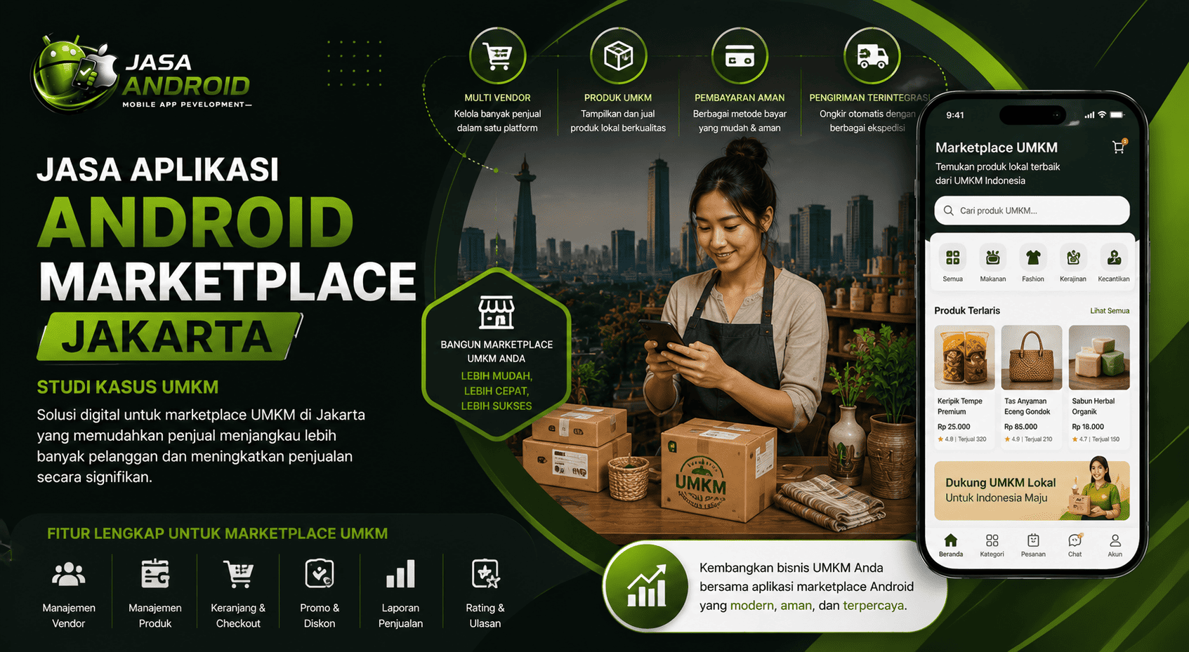Jasa Aplikasi Android Marketplace Jakarta Studi Kasus UMKM: Solusi Digital untuk Meningkatkan Penjualan dan Daya Saing Bisnis